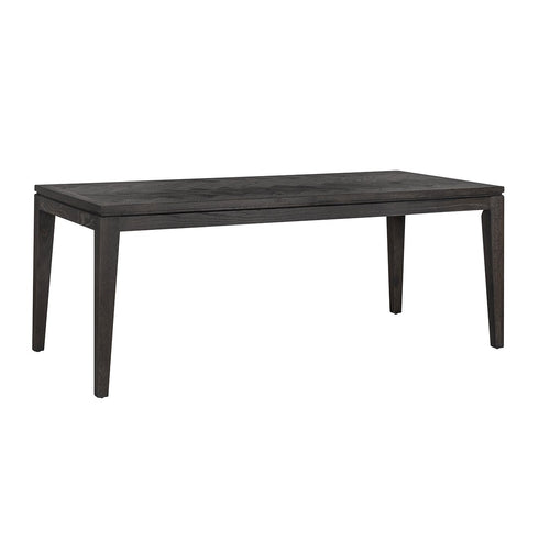 Mario Black Parquet Large 6-8 Seater Dining Table